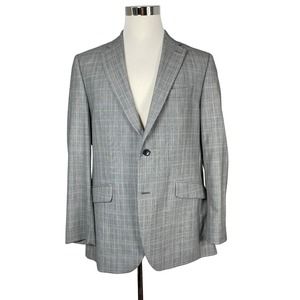 Charles Tyrwhitt Gray Plaid Prince of Wales Sport Coat 44L
